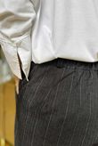 Wall Street Stretch Herringbone City Pant Black /40 =